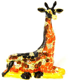 Sitting Giraffe Trinket Box with Austrian Crystals