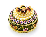 Decorative Bumble Bee on Floral Trinket Box