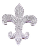 Fleur De Lies Trinket Box with Hand Set Austrian Crystals