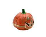 Jeweled Pumpkin Trinket Box Made with Austrian Crystals & Enamel