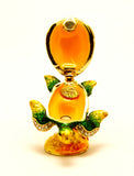 Sea Turtle on Branch Trinket Box. Hand Set Austrian Crystals & Enamel