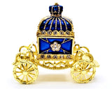 Jeweled Stagecoach Trinket Box Made with Enamel & Austrian Crystals