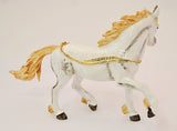 Bejeweled Big Unicorn Trinket Box with Austrian Crystals & White Enamel