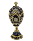 Big Floral Design Egg  Trinket Box. Hand Crafted with Austrian Crystal & Enamel with Some Amazing Details
