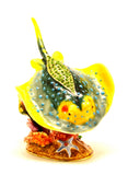 Stingray Trinket Box Hand Crafted with Austrian Crystals
