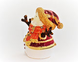 Bejeweled Snowman Trinket Box. Beautifully Made with Austrian Crystals
