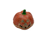 Jeweled Pumpkin Trinket Box Made with Austrian Crystals & Enamel