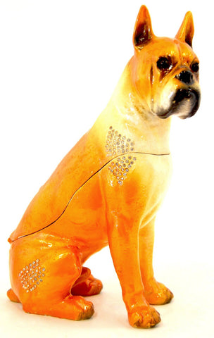 Large Boxer Dog Trinket Box