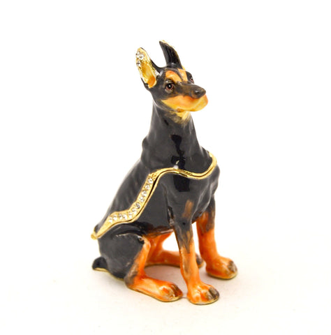 Doberman Dog Trinket Box