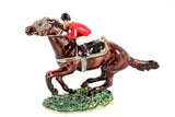 Jockey Horse Trinket Box. Amazingly Made with Austrian Crystals