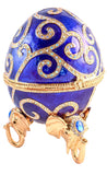 Faberge Egg on Elephant Head Stand