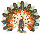 Large Fan Tail  Peacock Trinket Box