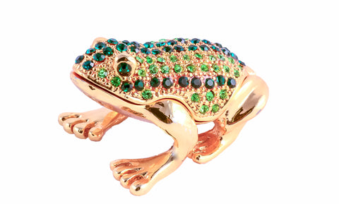 Croaking Frog Trinket Box