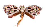 Twilight Dragonfly Decorative Trinket Box. Hand Set Austrian Crystals