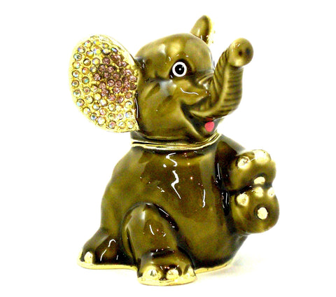 Circus Elephant Trinket Box