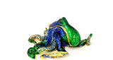 Octopus Trinket Box. Very Detailed with Austrian Crystals & Enamel
