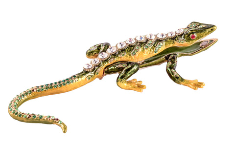 Jungle Lizard Trinket Box