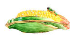 Corn Trinket Box. Handmade with Austrian Crystals Enamel