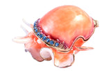 Snail Trinket Box. Beautifully Made with Austrian Crystals & Enamel