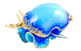 Snail Trinket Box. Beautifully Made with Austrian Crystals & Enamel