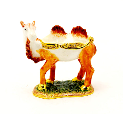 Double Hump Standing Camel Trinket Box