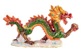 Asian Dragon Trinket Box with Austrian Crystals