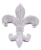 Fleur De Lies Trinket Box with Hand Set Austrian Crystals