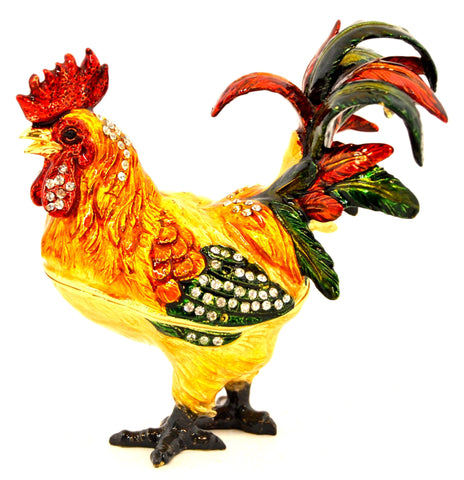 Majestic Rooster Trinket Box