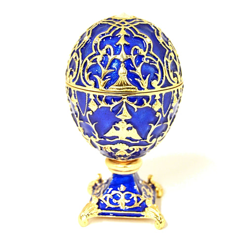 Russian Design Standing Egg Trinket Box
