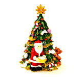 Christmas Tree with Santa, Bear & Horse Trinket Box. Very Detailed with Austrian Crystals