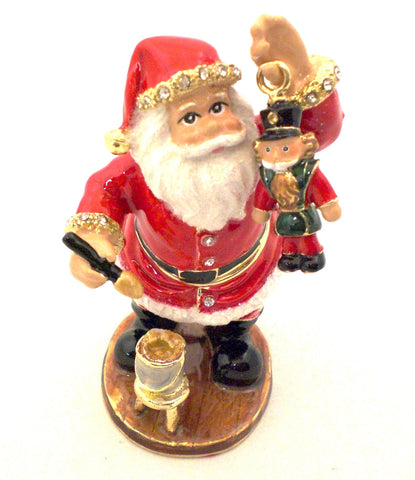 Santa Claus Nutcracker Trinket Box
