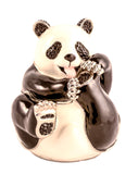 Big Panda Trinket Box Made with Austrian Crystals